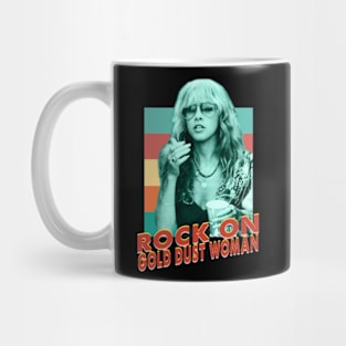 Stevie Nicks rock on gold dust woman Mug